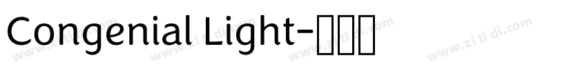 Congenial Light字体转换